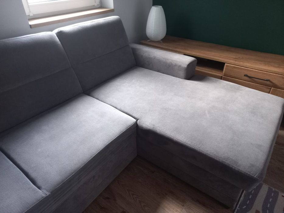 Narożnik rozkładany szary