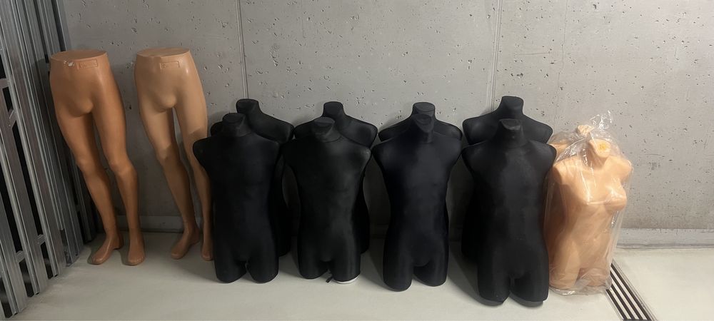 Manekiny odzieżowe 11 sztuk