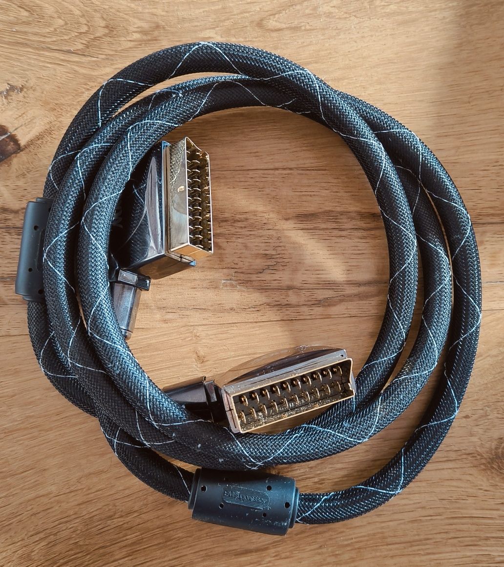 Kabel euro scart JAK alphard da vinci, 1,6m, nowy, okazja !