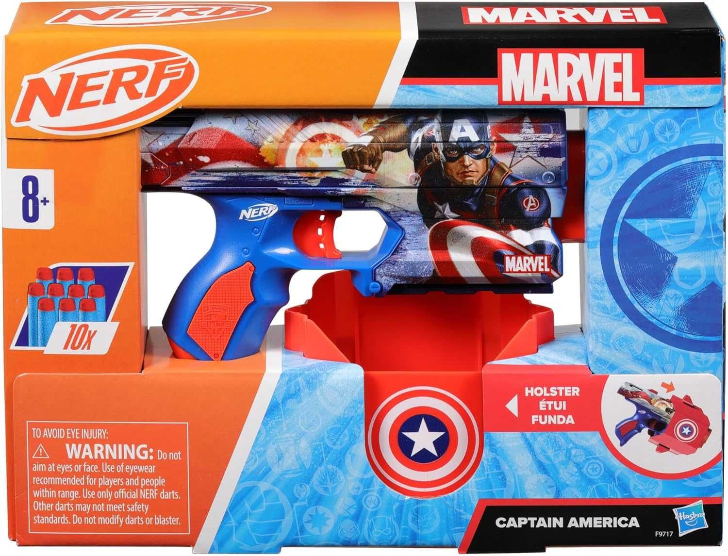 Бластер з кобурою Nerf Marvel Captain America