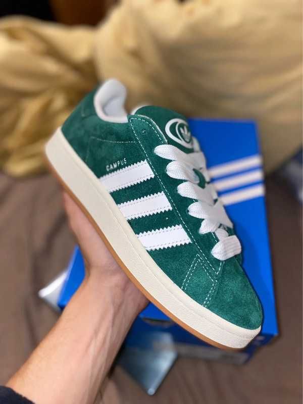 Adidas Campus 00s Dark Green Cloudy White 41