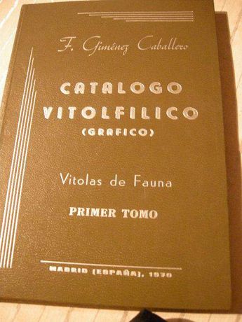 Catalogo Vitolfilico - Vitolas de fauna - 1ª edição
