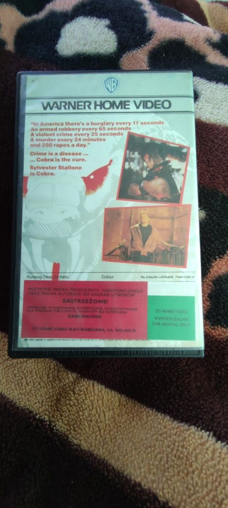 Cobra VHS - Sylvester Stallone