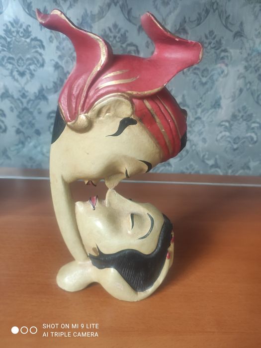 Figurka zakochanych drewniana