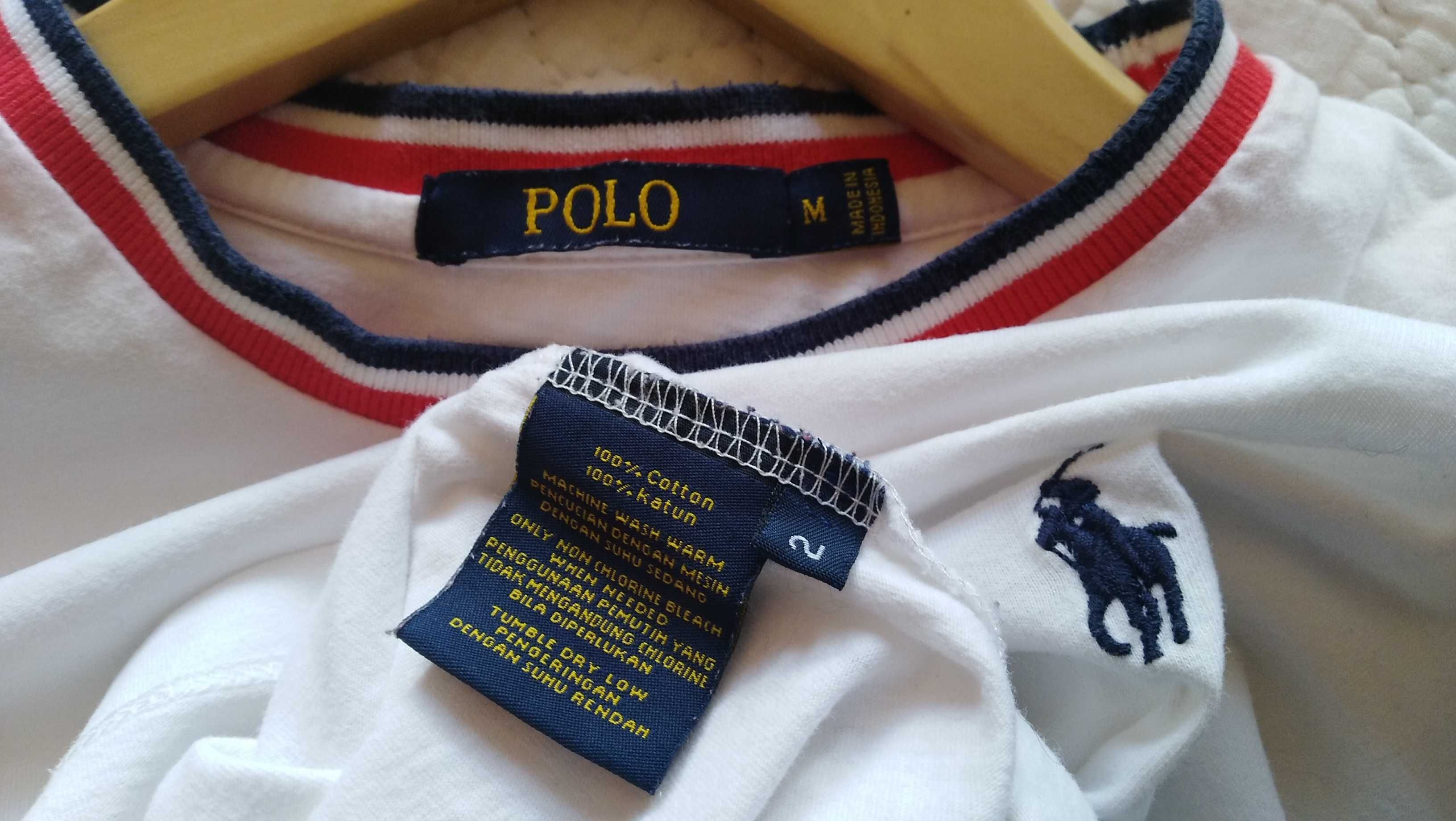 POLO biały  t-shirt damski logo r.36/38