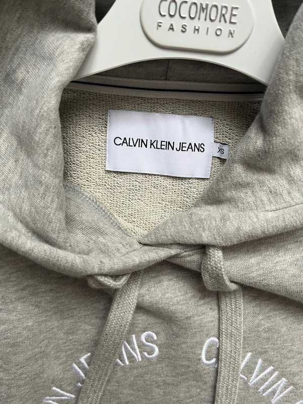 Calvin Klein nowa sukienka dresowa szara z kapturem xs 34