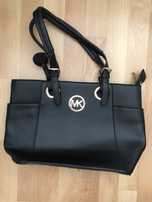 Torebka czarna/shopper bag ze sztucznej skóry à la Michael Kors