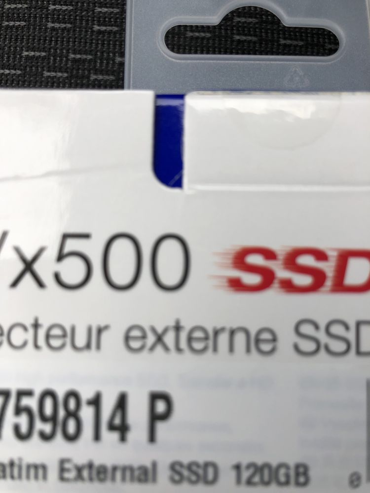 Disco externo SDD 120g verbatim novo