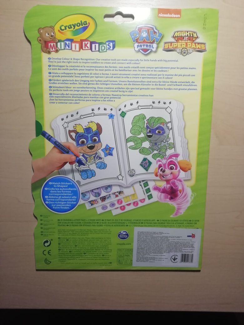 Розмальовка Crayola Mini Kids Paw Patrol зі стікерами (256400.012)

Дж