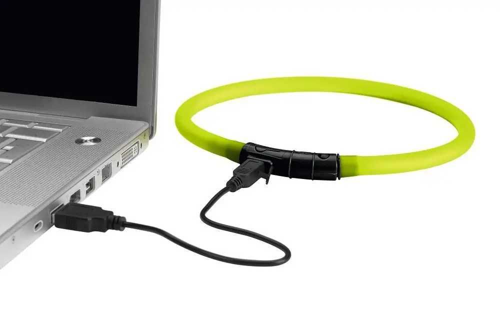Силіконовий світильник для собак. USB задярка, Нашийник для собак