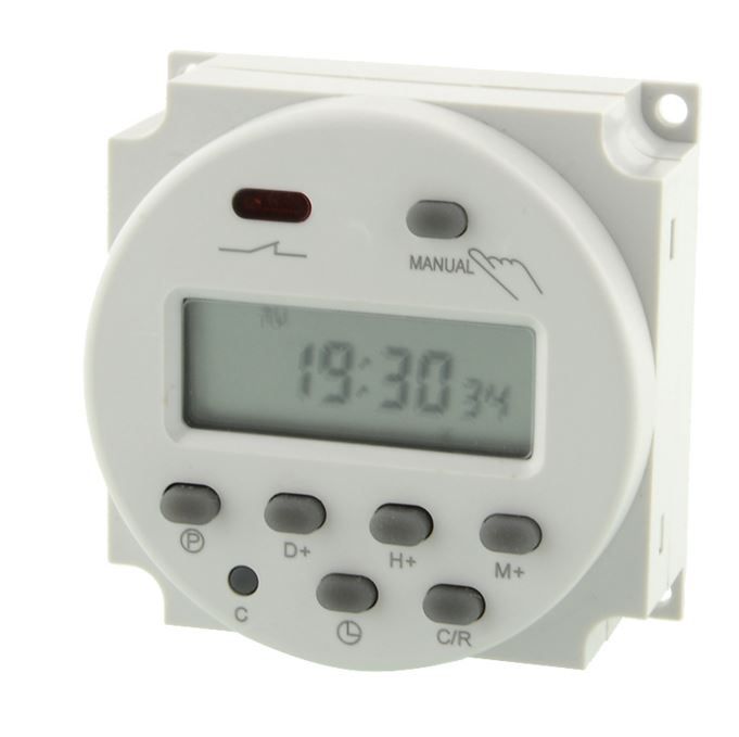 Temporizador (1 segundo) relógio programavel digital 7 dias 220V