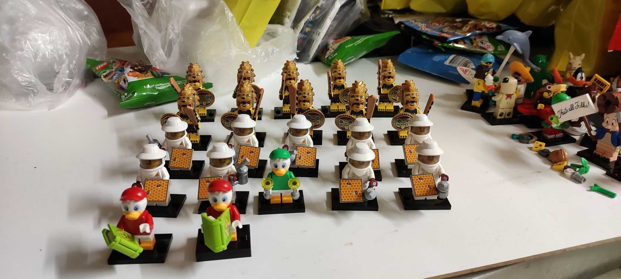 Lego 71029 , 71024 Aztecki Wojownik Pszczelarz Disney Hyzio