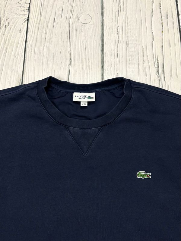 Lacoste Sport Bluza Crewneck Męska Logo na Piersi r. 11 / 2XG / 6XL