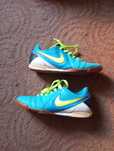 Футзалки мужские кожаные Nike сороконожки кроссовки р40 25.5см