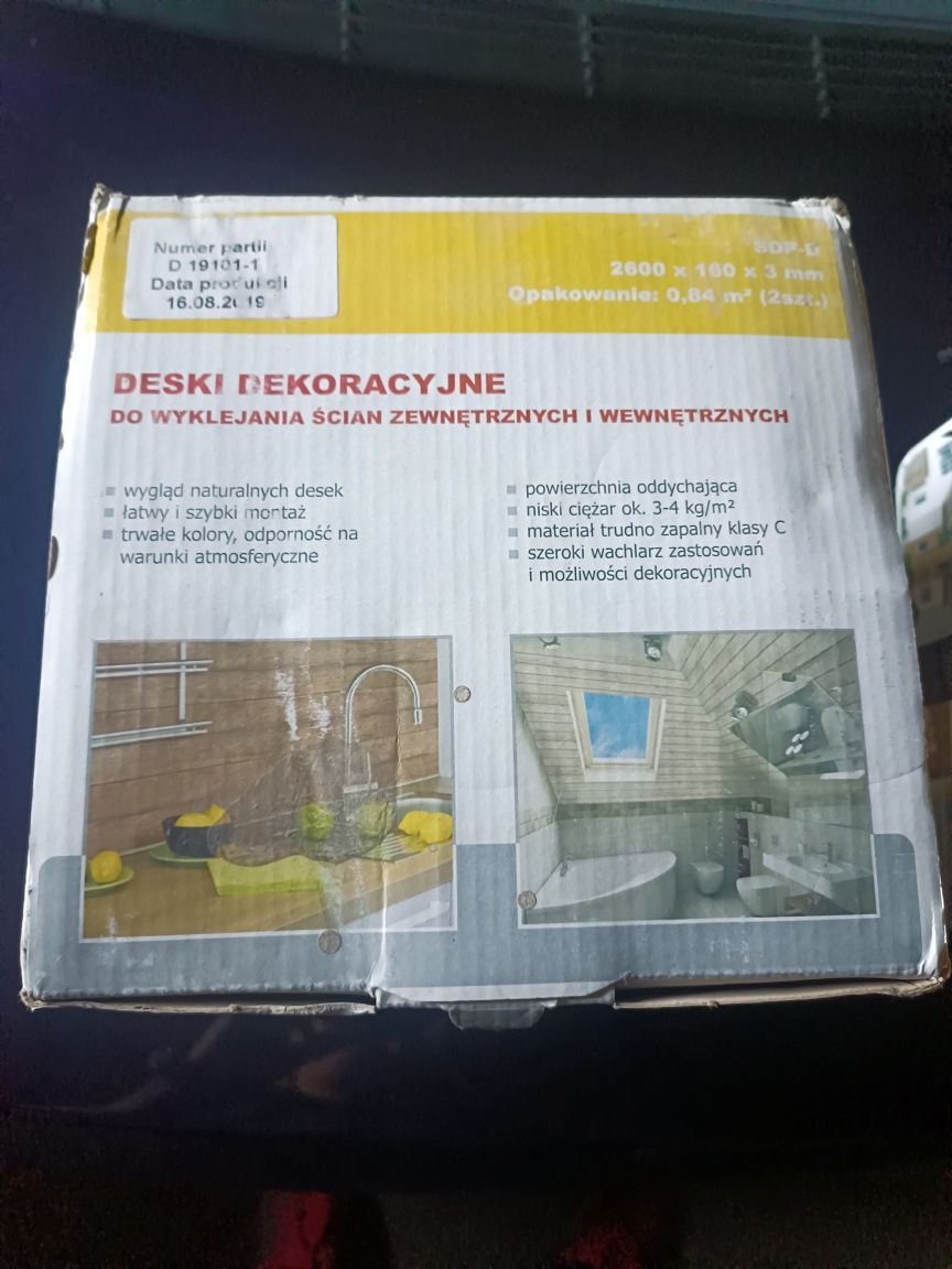 Deska elewacyjna elastyczna odporna złoty dąb jasna rustic