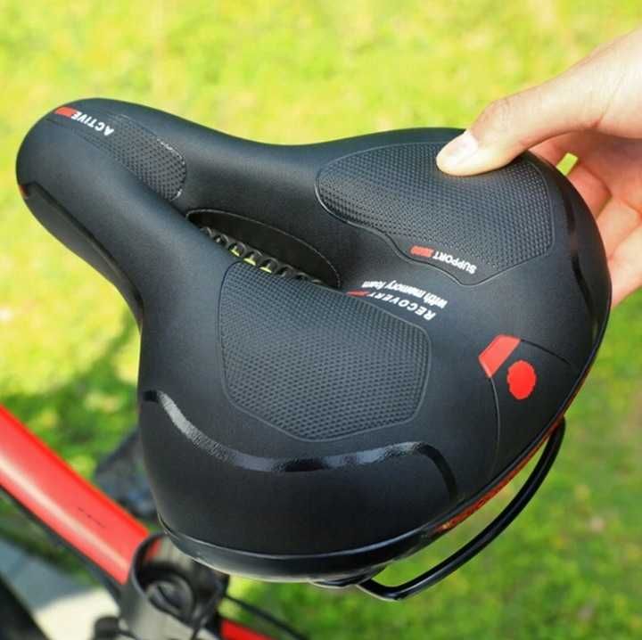 Wygodne Siodełko Rowerowe Siodło Sportowe Miękkie Szerokie Wentylowane