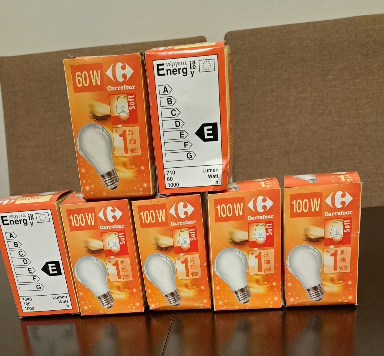 Żarówki mleczne 100 i 60 Watt