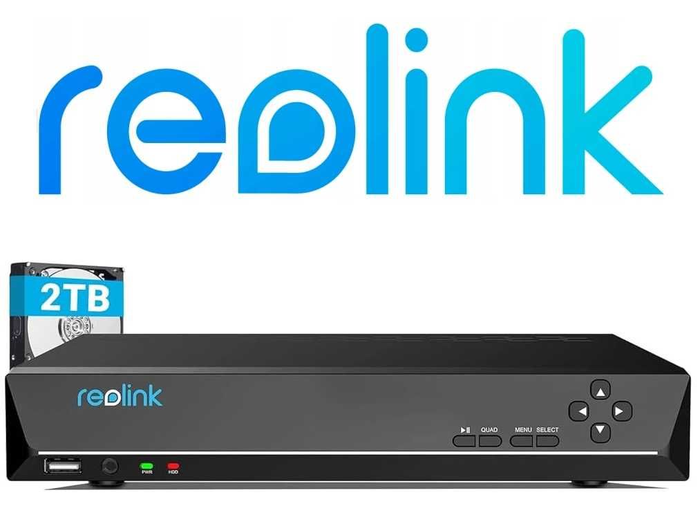 Reolink rejestrator RLN8-410 dysk 2TB nowy, 2.5 roku gwarancji 8 kamer