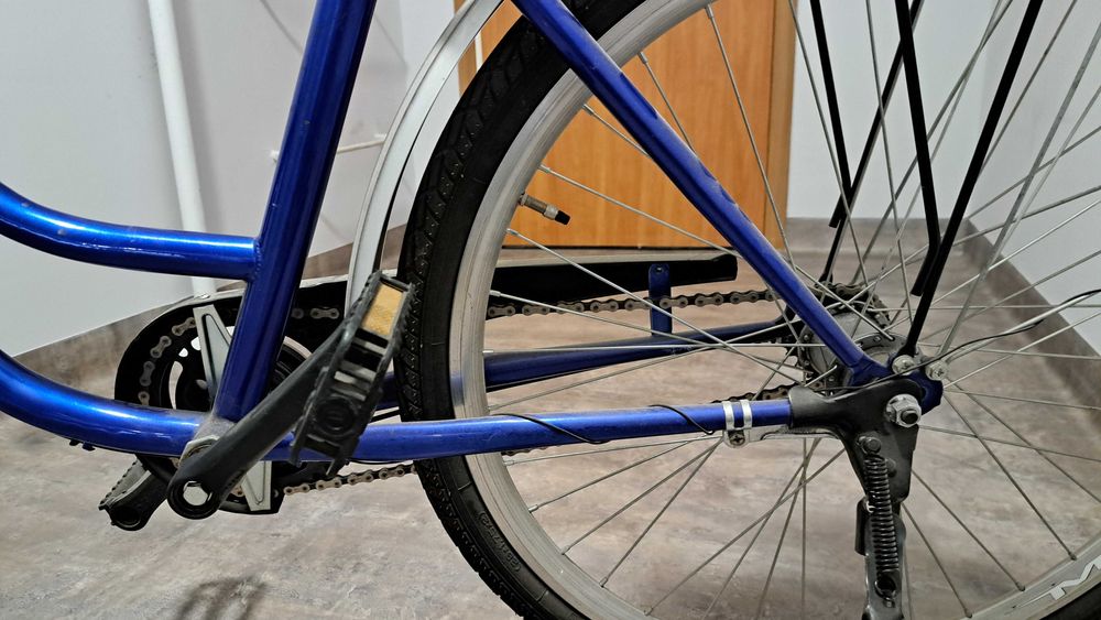 Rower damski miejski niebieski