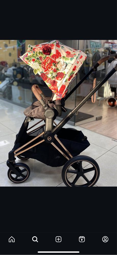 Продам коляску Cybex Priam Spring Blossom Light 3в1