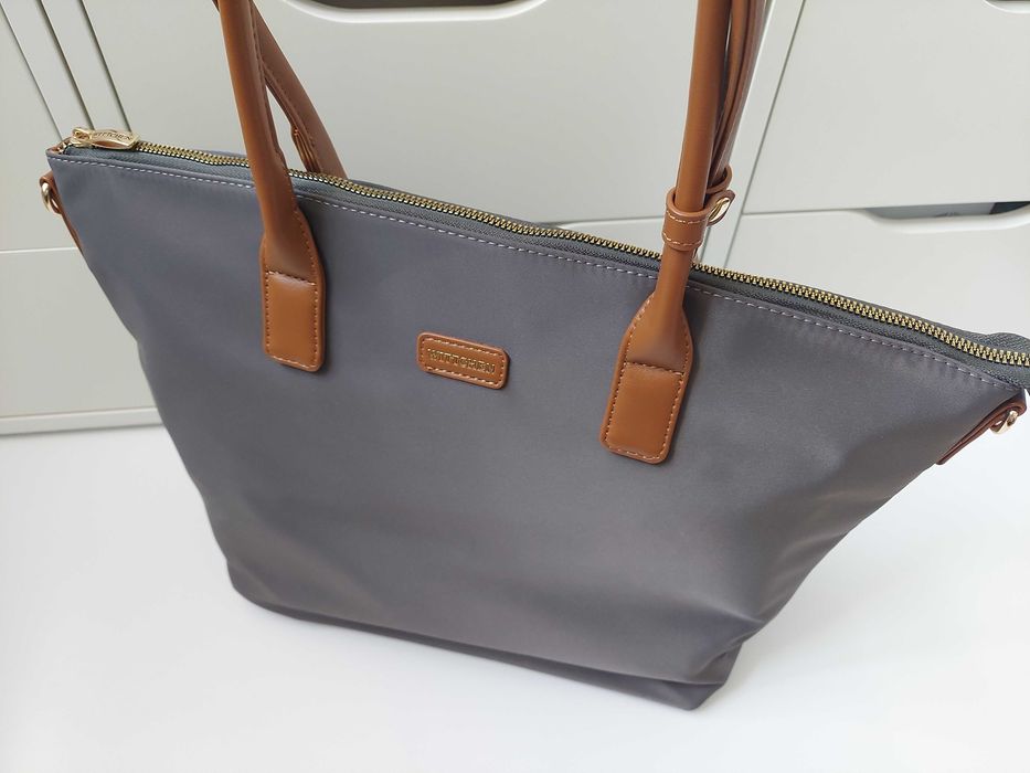 WITTCHEN shopperka szara torebka na ramię z paskiem nylon