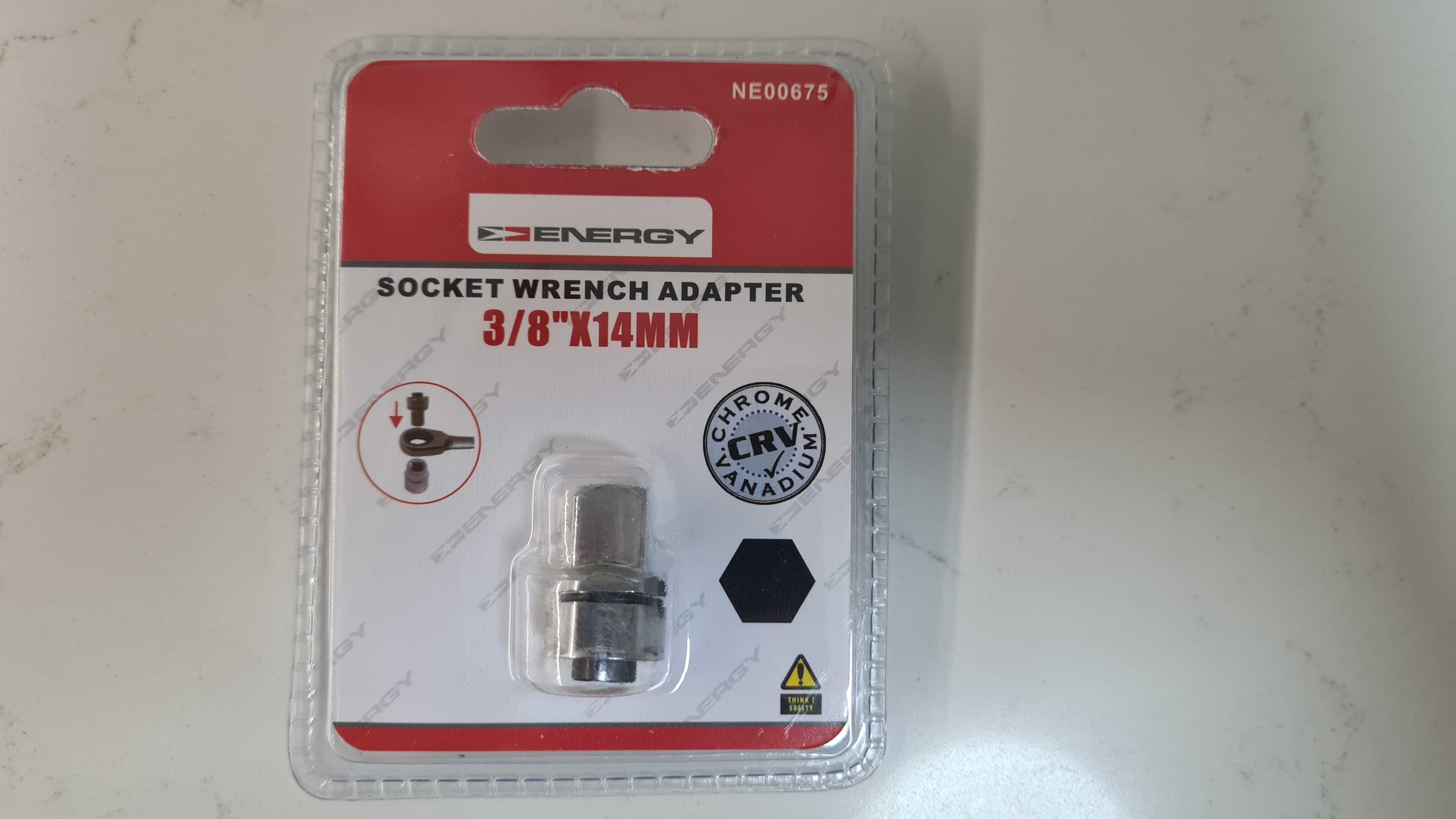 Nowy adapter do nasadek 3/8 na klucz płasko-oczkowy