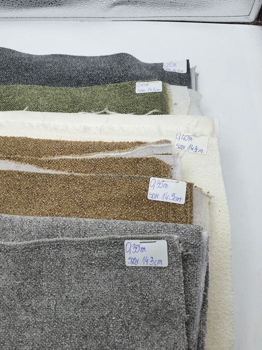 Tkanina obiciowa zestaw 5 kuponów-2,05 m.