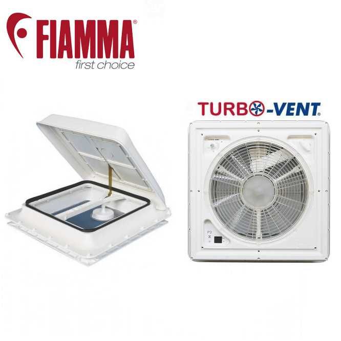 Clarabóia FIAMMA TurboVent 12V 40x40cm para Autocaravana ou Caravana