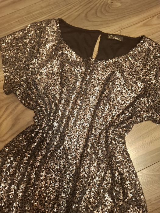 Bluzka damska imprezowa cekiny 40 L
