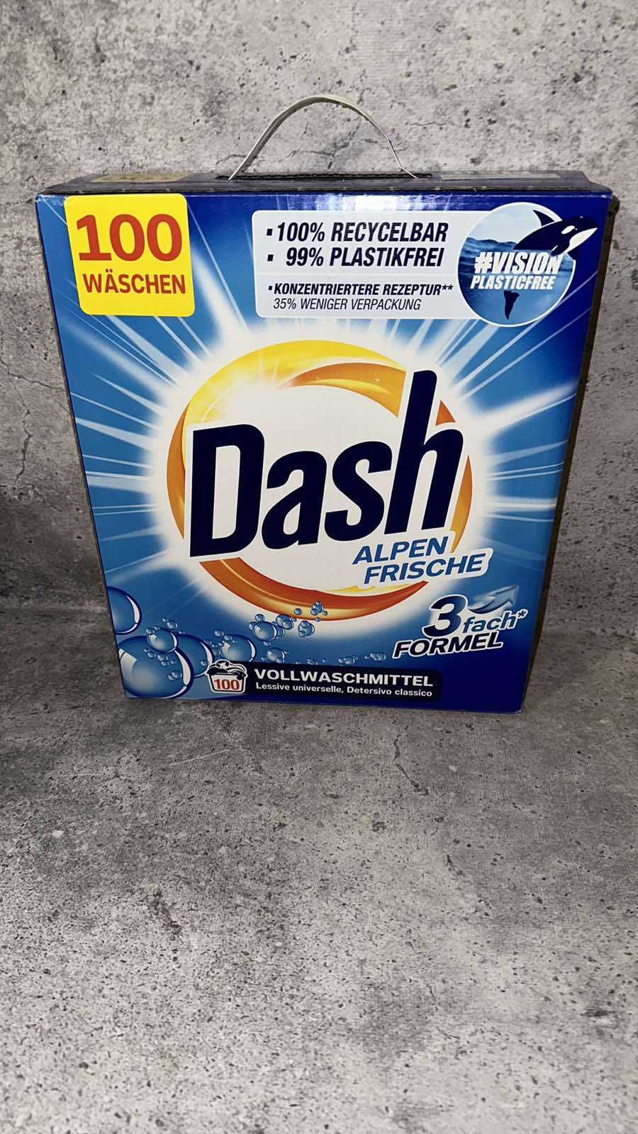 Універсальний пральний порошок Dash Alpen Frische на 100 прань, 6 кг
