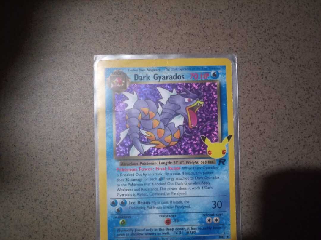 karta pokemon gyrados 1999