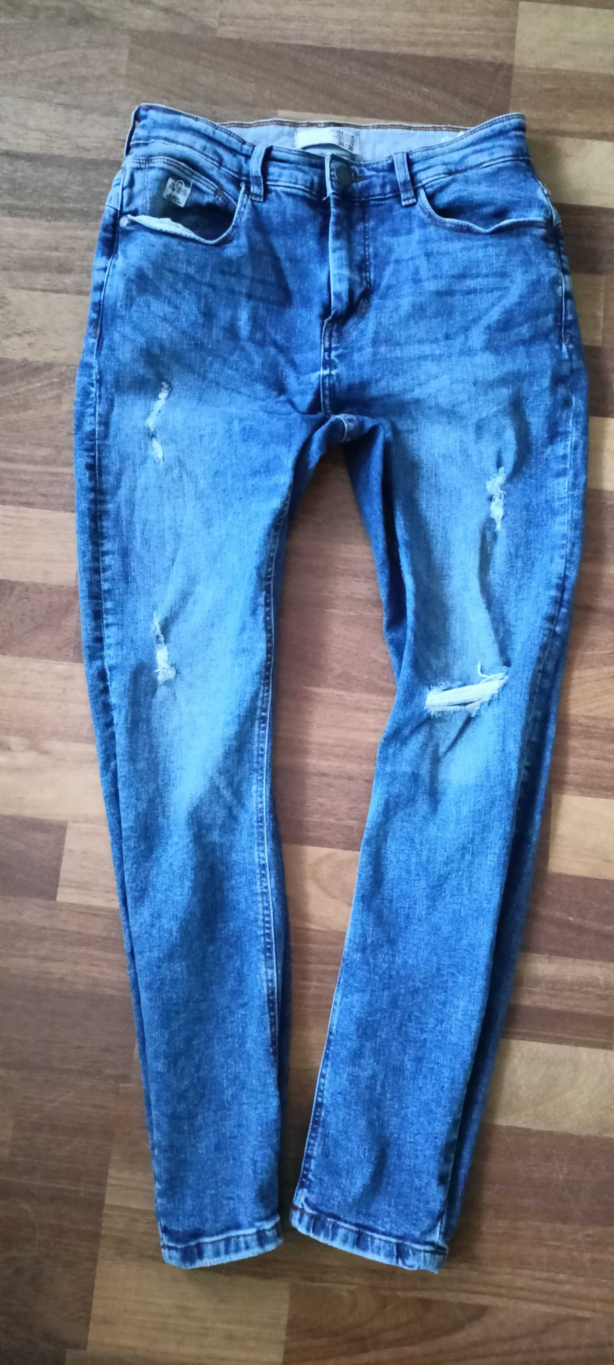 Spodnie jeansowe Jeansy skiny House denim W30L30
