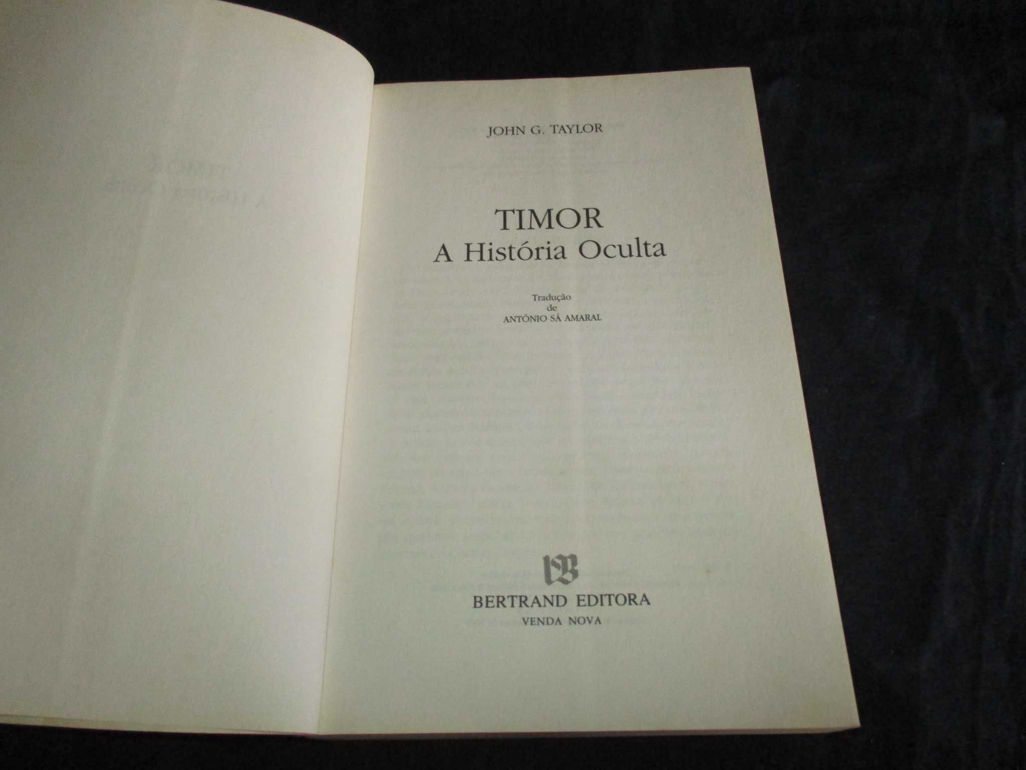 Livro Timor A História Oculta John G. Taylor