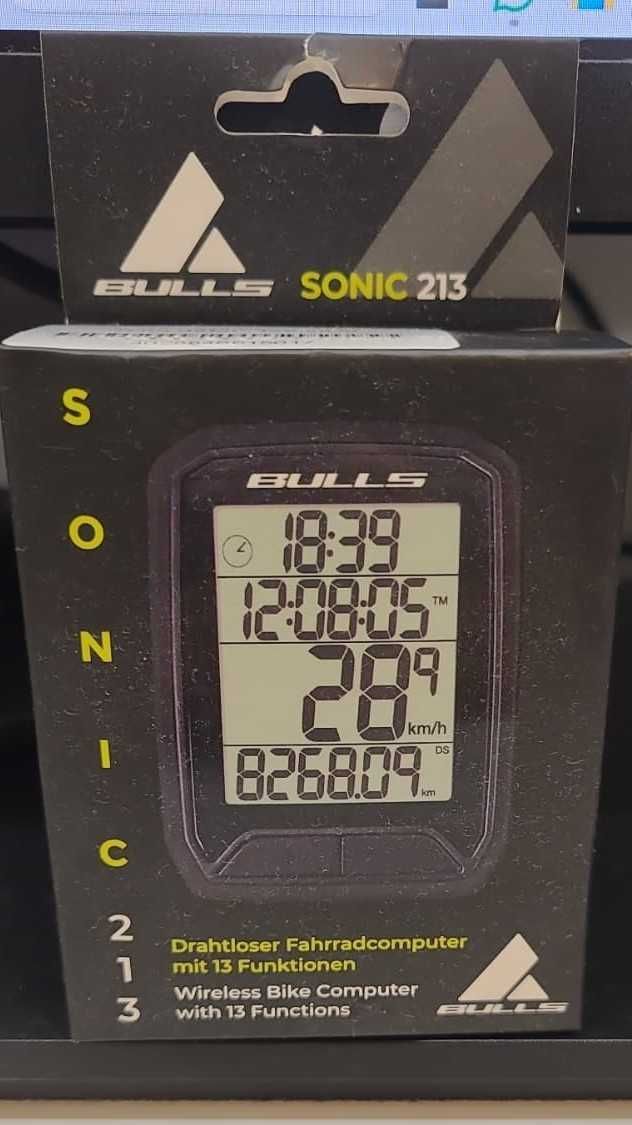 Licznik rowerowy bezprzewodowy SONIC 213 (11 funkcji)