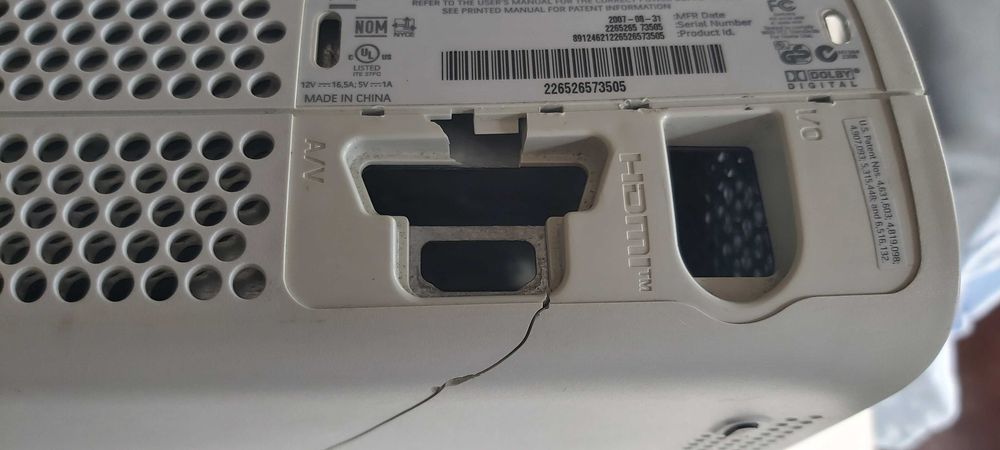 Consola Xbox 360 Phat Branca SOMENTE Carcaça Shell Housing Chassis