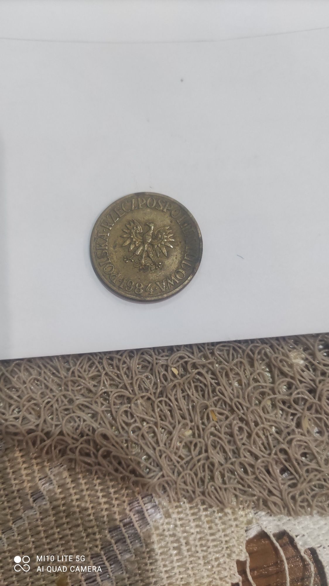 Stara moneta 5zl z prlu 1984r bez znaku mennicy