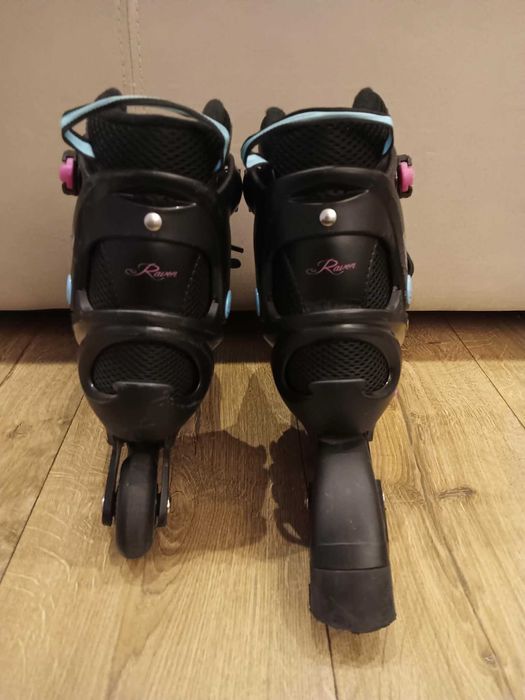 Rolki Regulowane RAVEN Cande Black Mint Violet 31-35 Kauczuk