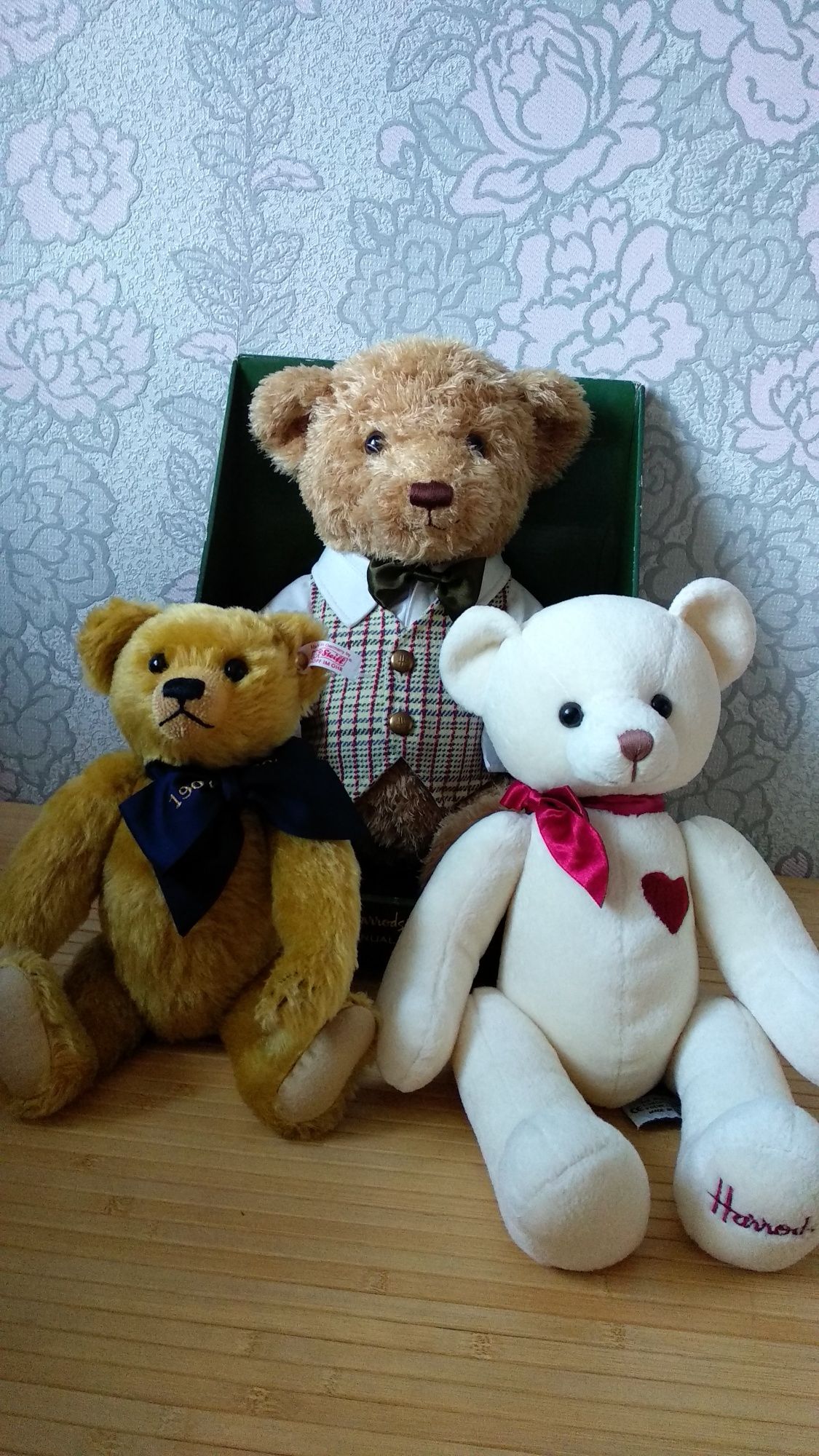 Мишка Коллекционный Harrods Digby Bear Steiff шарнирный лот