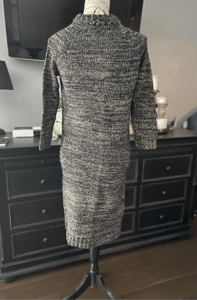 Zara sukienka sweterek melanż bawełna 36