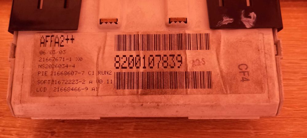 Display Relógio RENAULT MEGANE 2