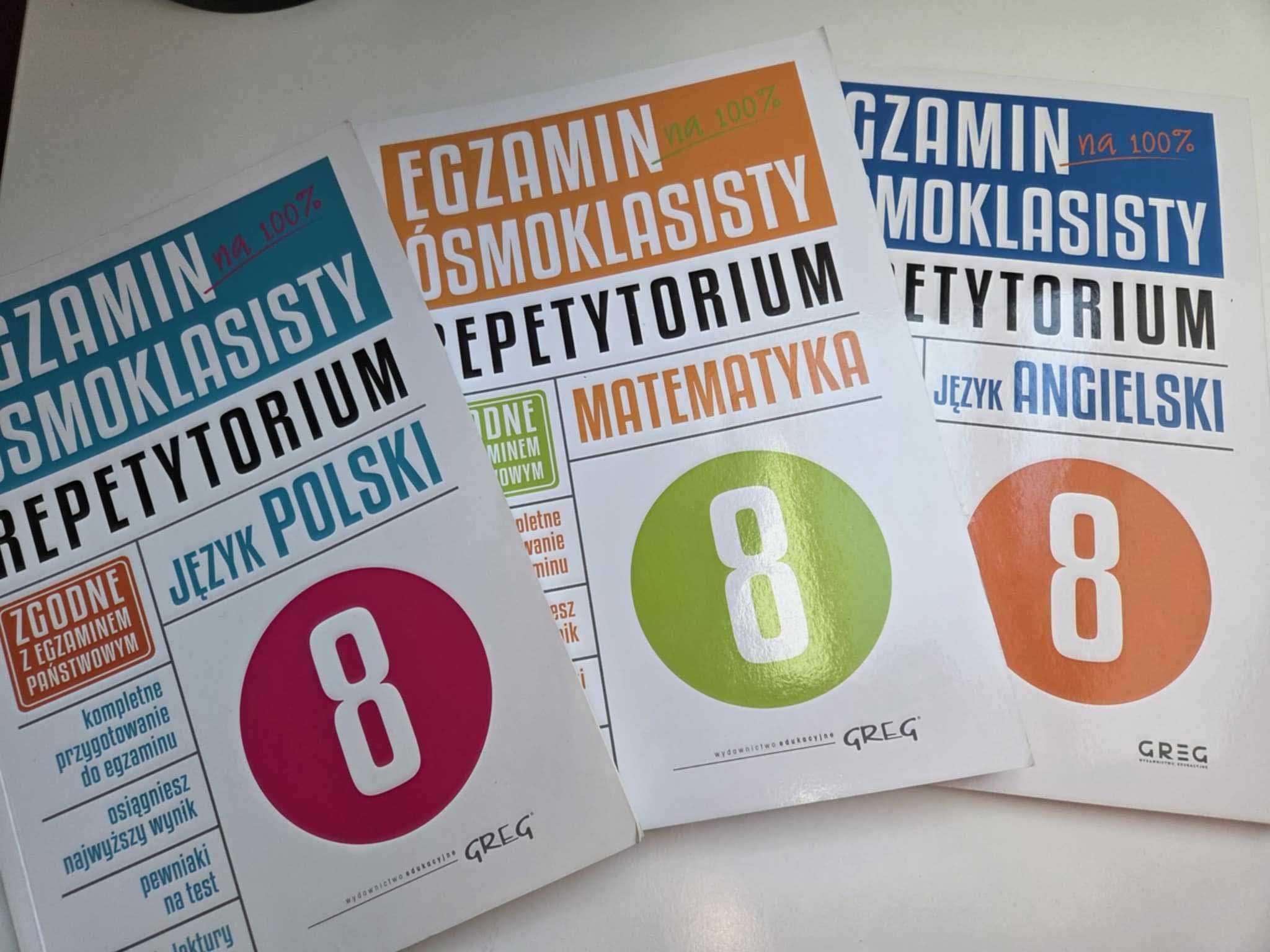 Egzamin ósmoklasisty. Repetytorium - j. polski, angielski i matematyka
