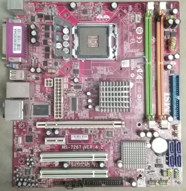 Материнская плата MSI 945GCM5 v2 + проц Pentium 2Core E2140 под ремонт