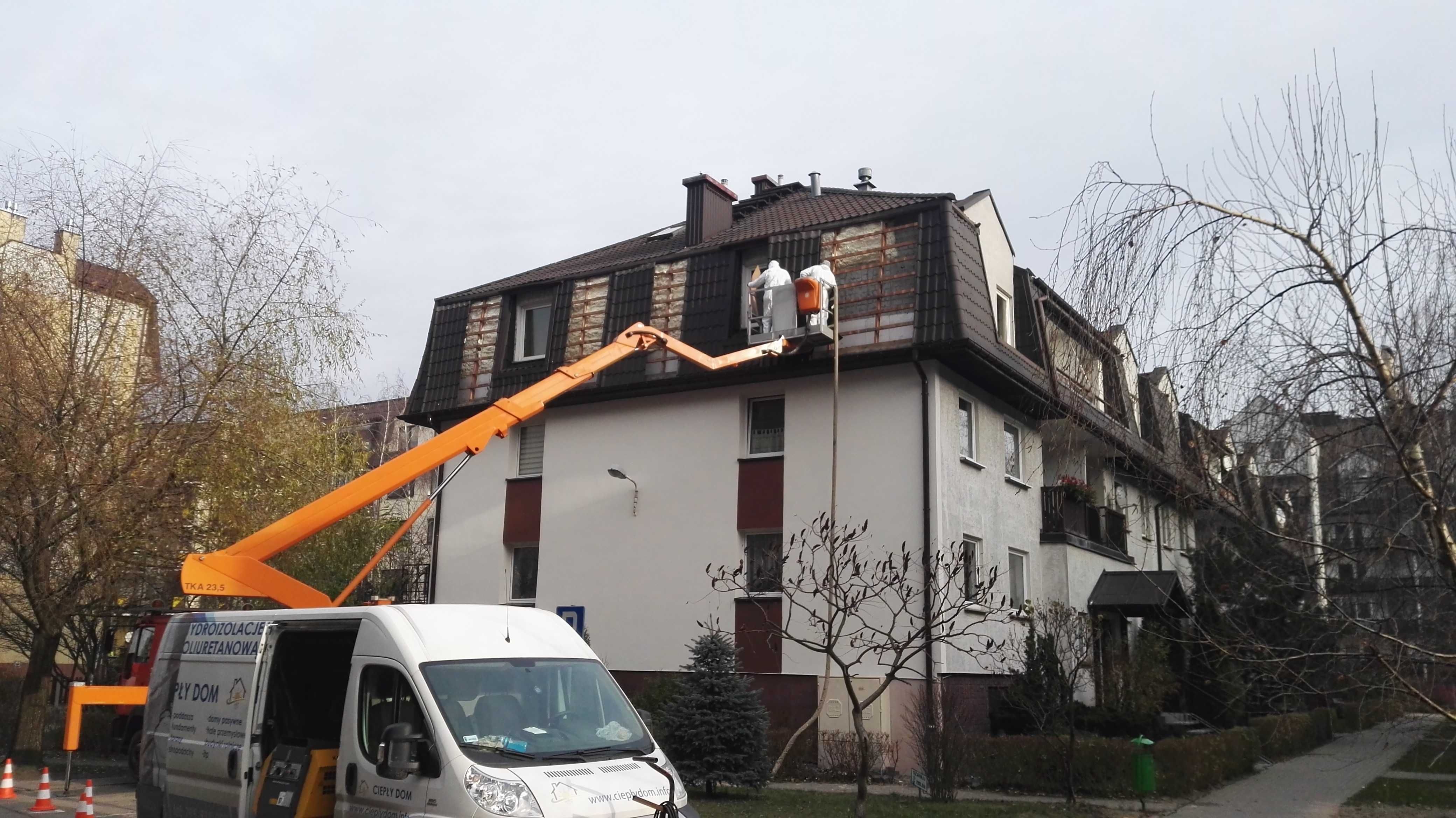 Ocieplanie Poddasza Pianką PUR, Docieplanie budynków, stropów PUR