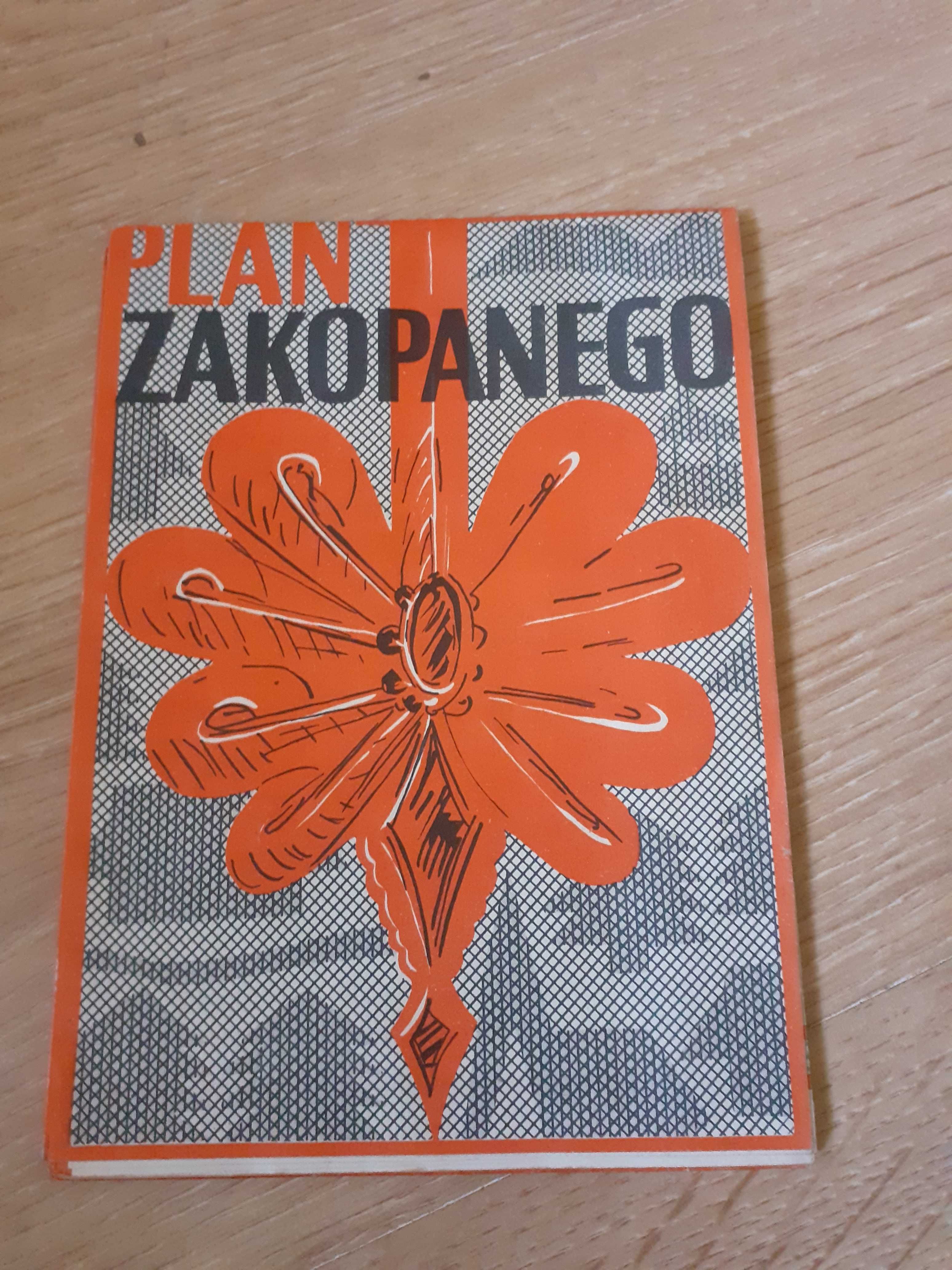 Stary plan zakopanego 1972 rok prl