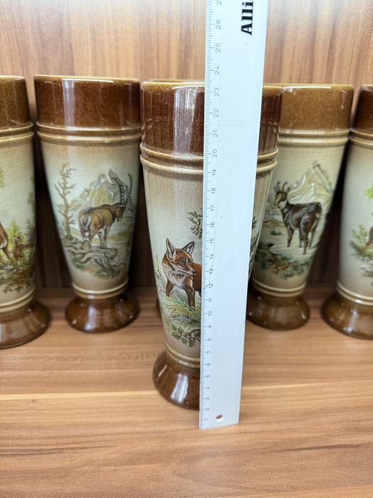 Винтажные керамические пивные бокалы производства GDR Германия