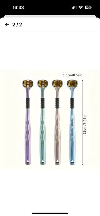 1 шт. ергономічна зубна щітка з м'якими щетинками на трьох сторонах