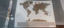 Mapa mundo raspar viagens- Enorme
