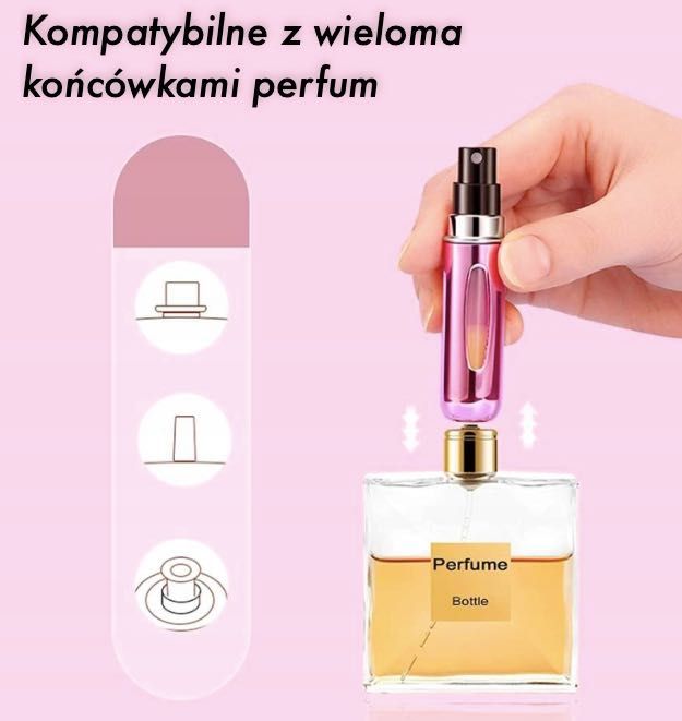 Atomizer podróżny do perfum 5ML zestaw MAT 4 szt.