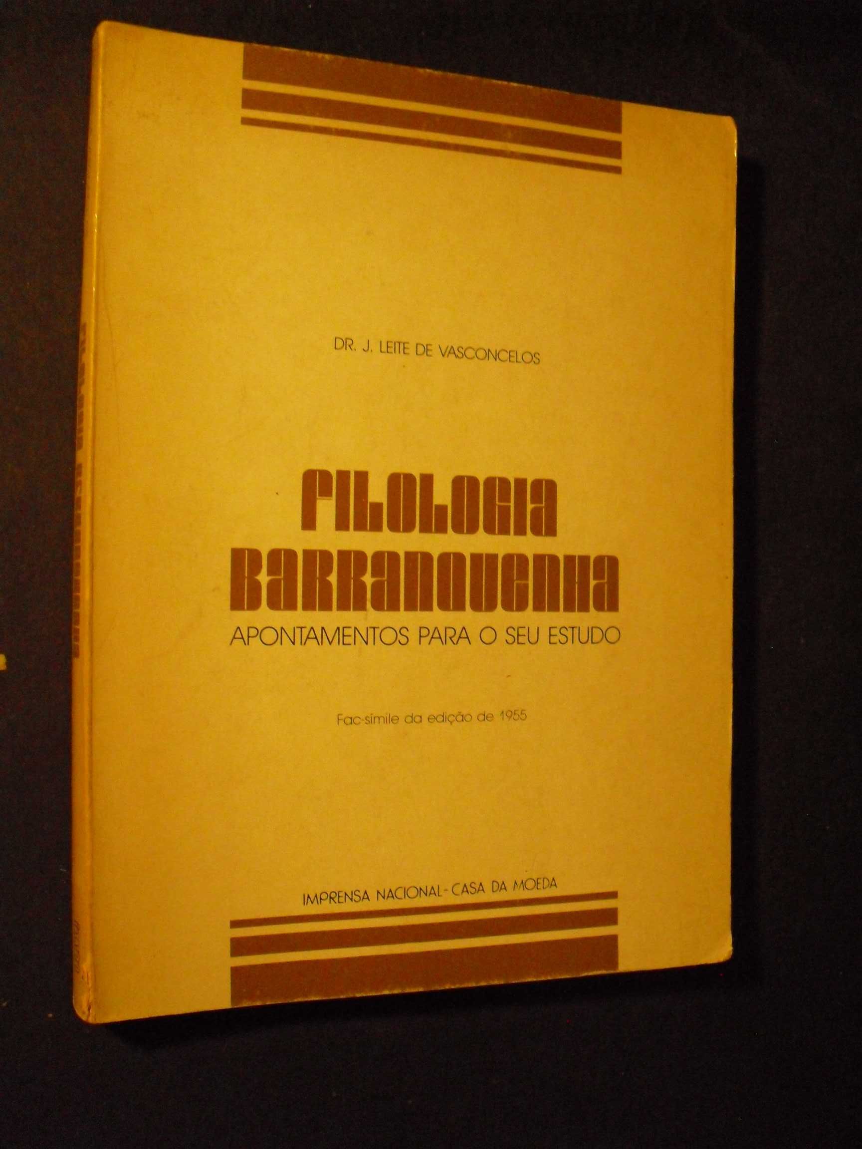 VASCONCELOS (J.LEITE DE)- FILOLOGIA BARRANQUENHA