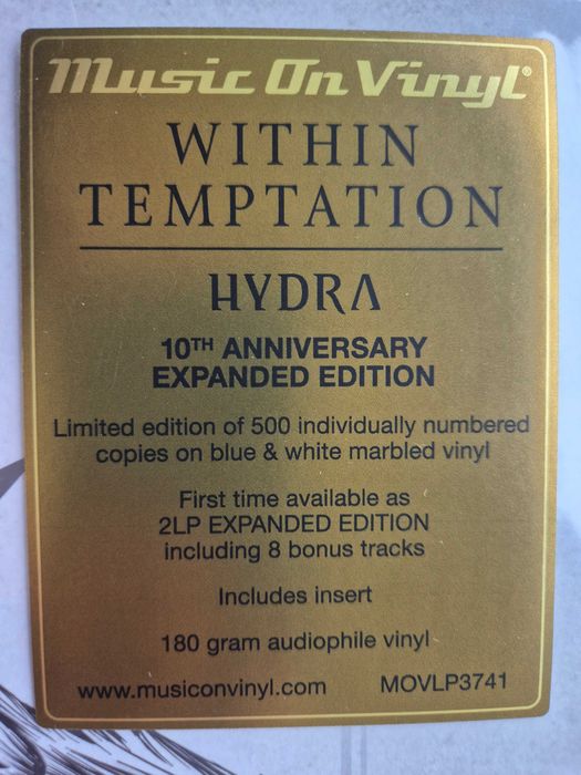 Within Temptation: Hydra (2014/2024) (2LP, Blue & White Marbled Vinyl)